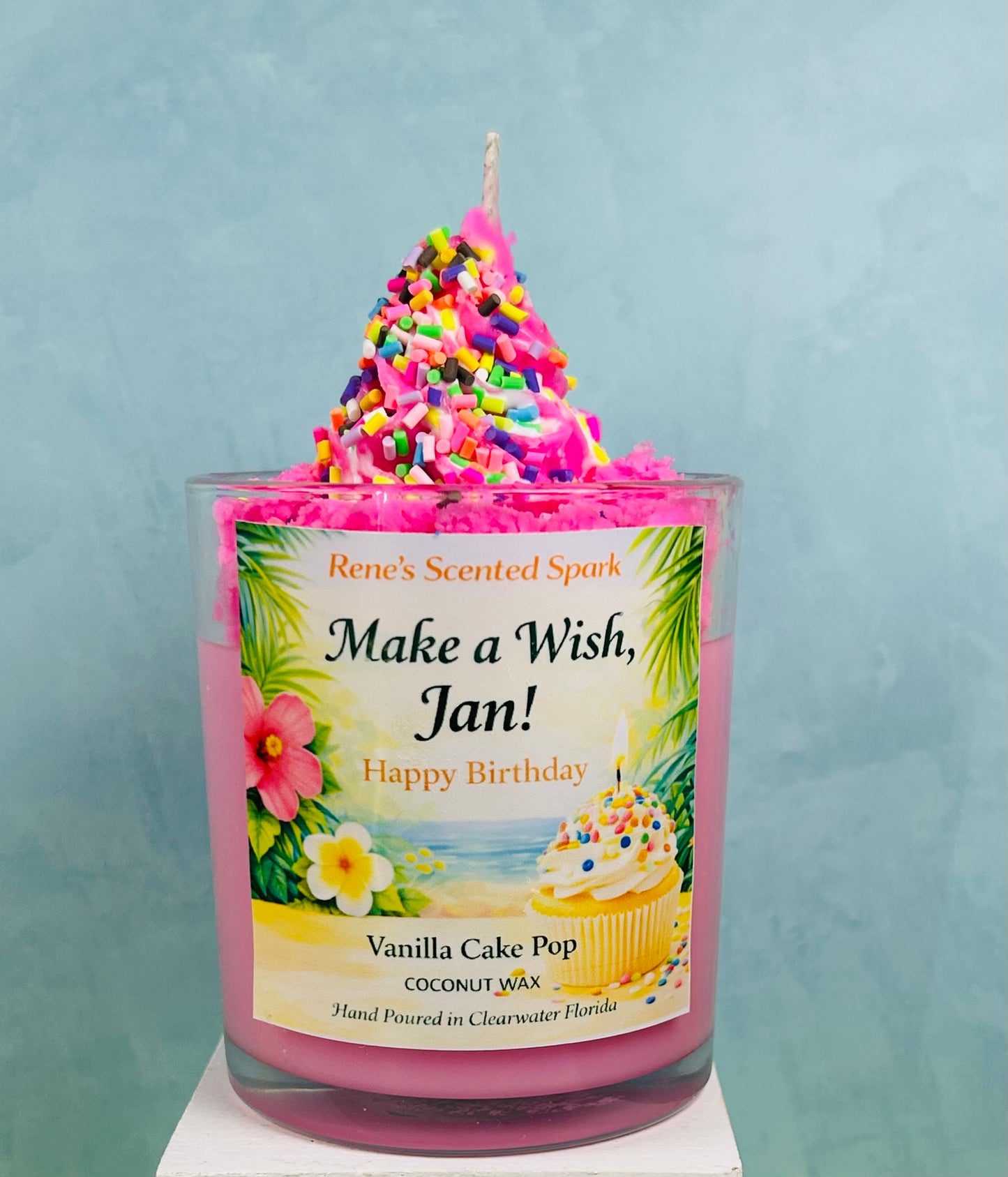 Make a Wish Birthday Candle – Vanilla Cake Pop Scent