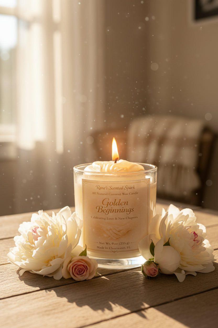Golden Beginnings – Jasmine & Vanilla Candle