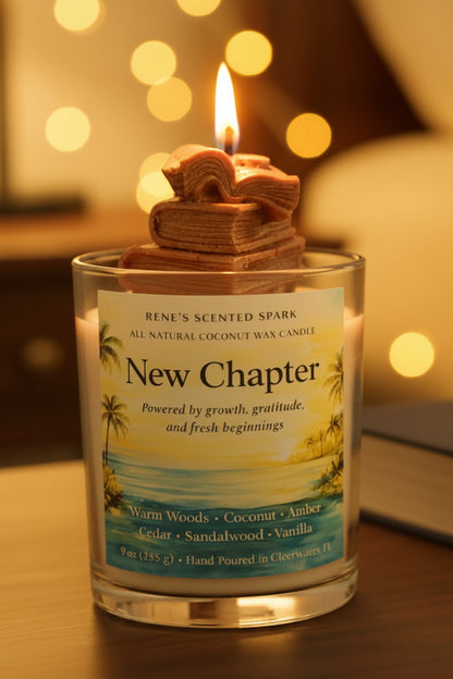 New Chapter – Teakwood & Leather Candle