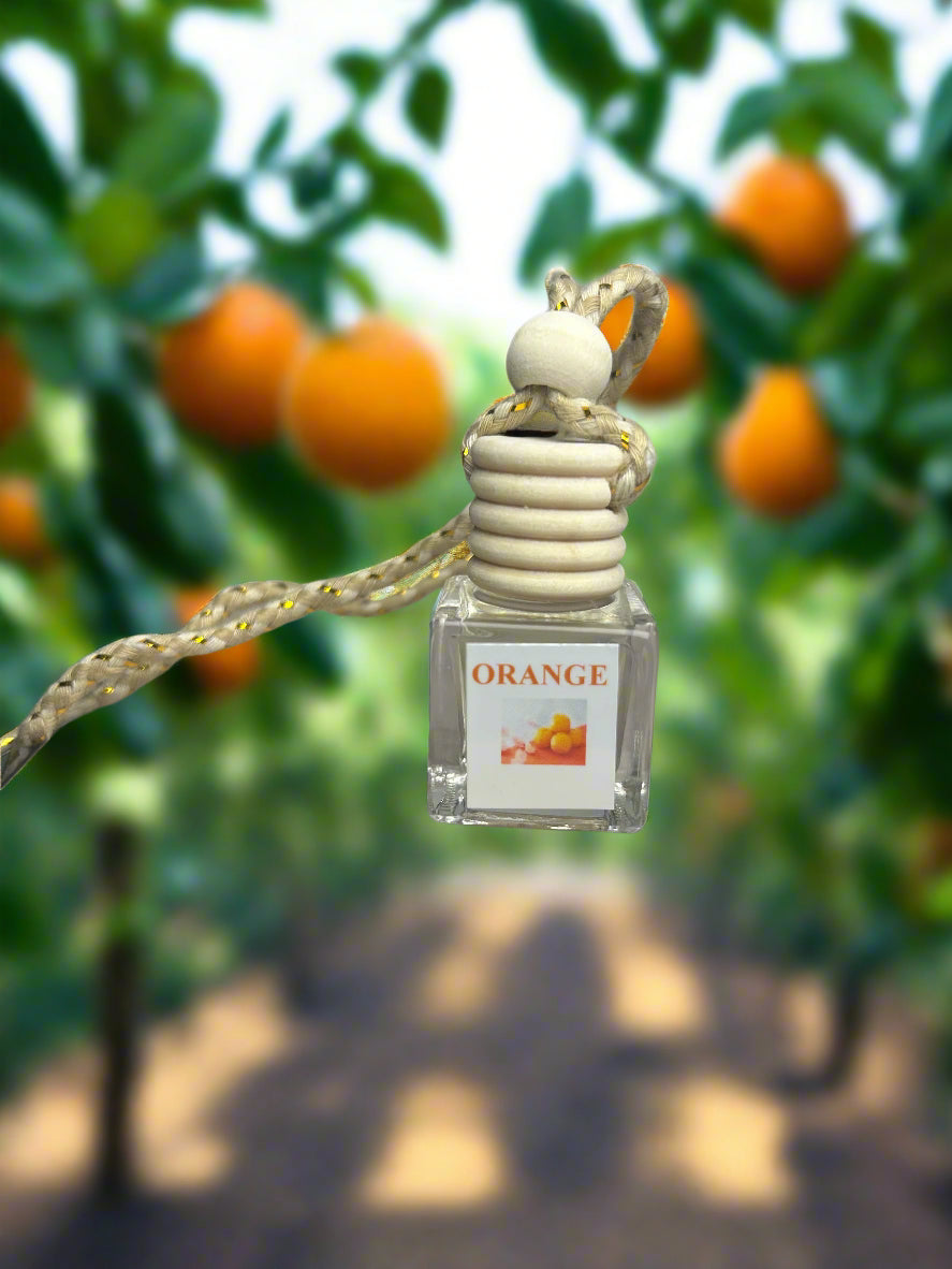 orange car freshener