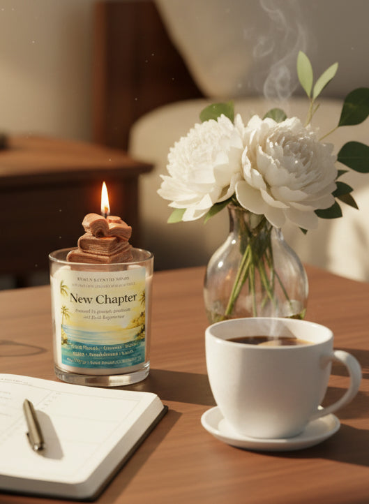 New Chapter – Teakwood & Leather Candle