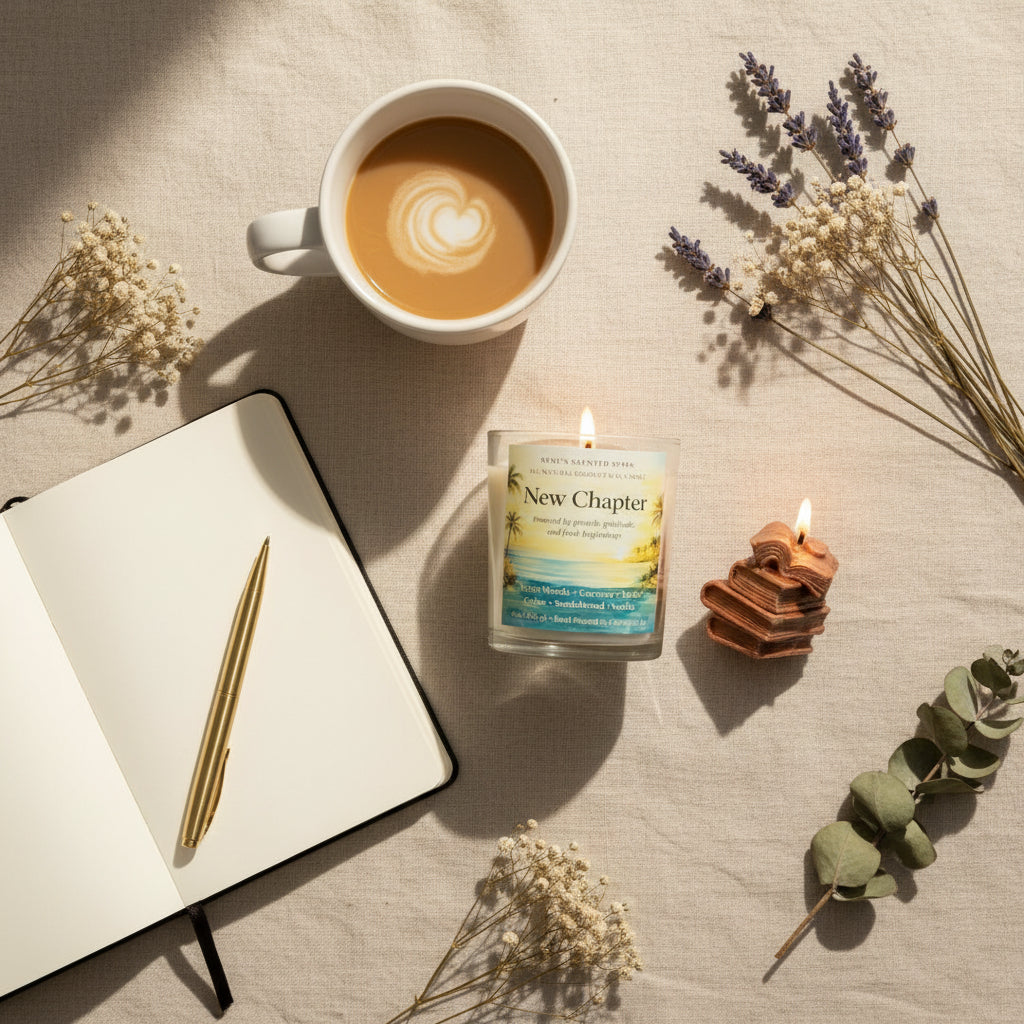 New Chapter – Teakwood & Leather Candle