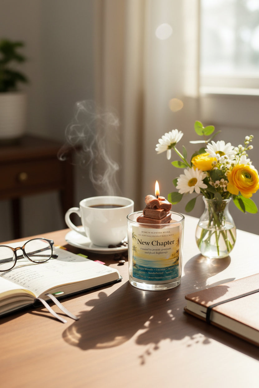 New Chapter – Teakwood & Leather Candle