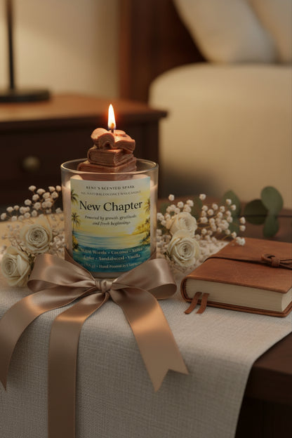 New Chapter – Teakwood & Leather Candle