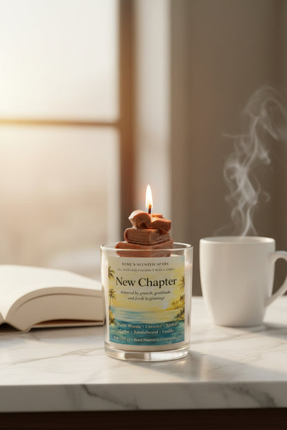 New Chapter – Teakwood & Leather Candle