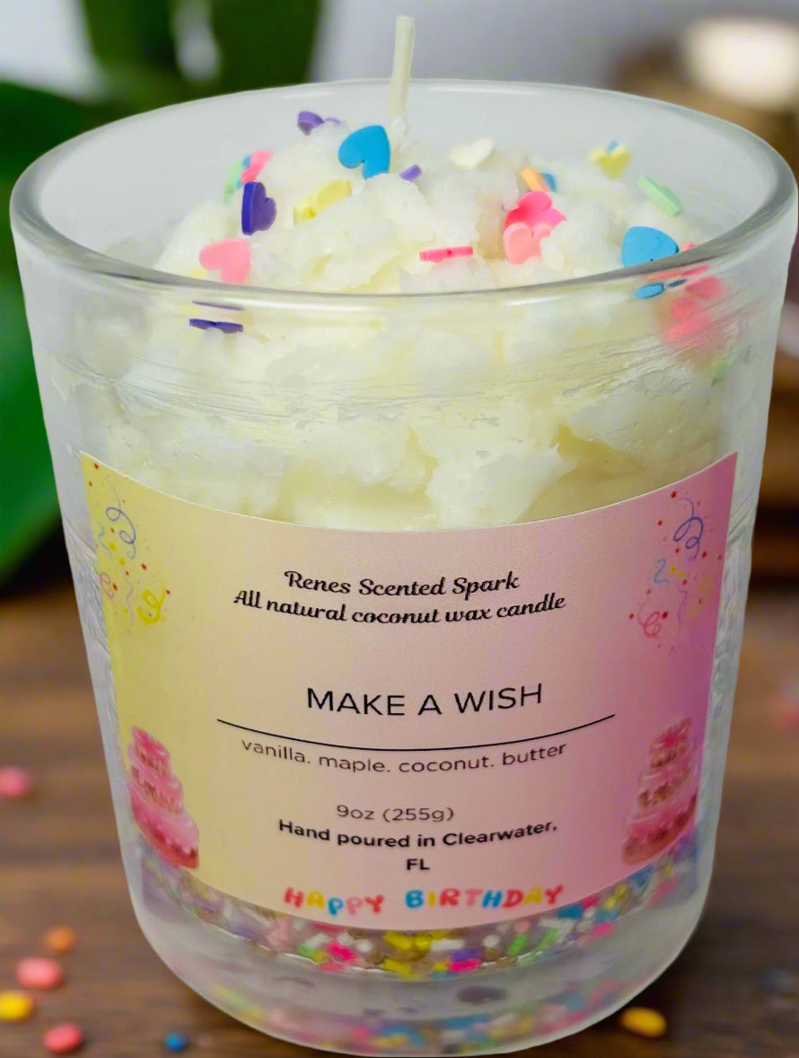Make A Wish Customizable Celebration Candle