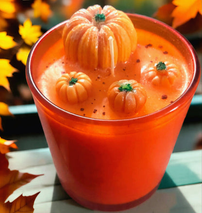 Pumpkin  Spice, Cinnamon and Clove Scented  Candle