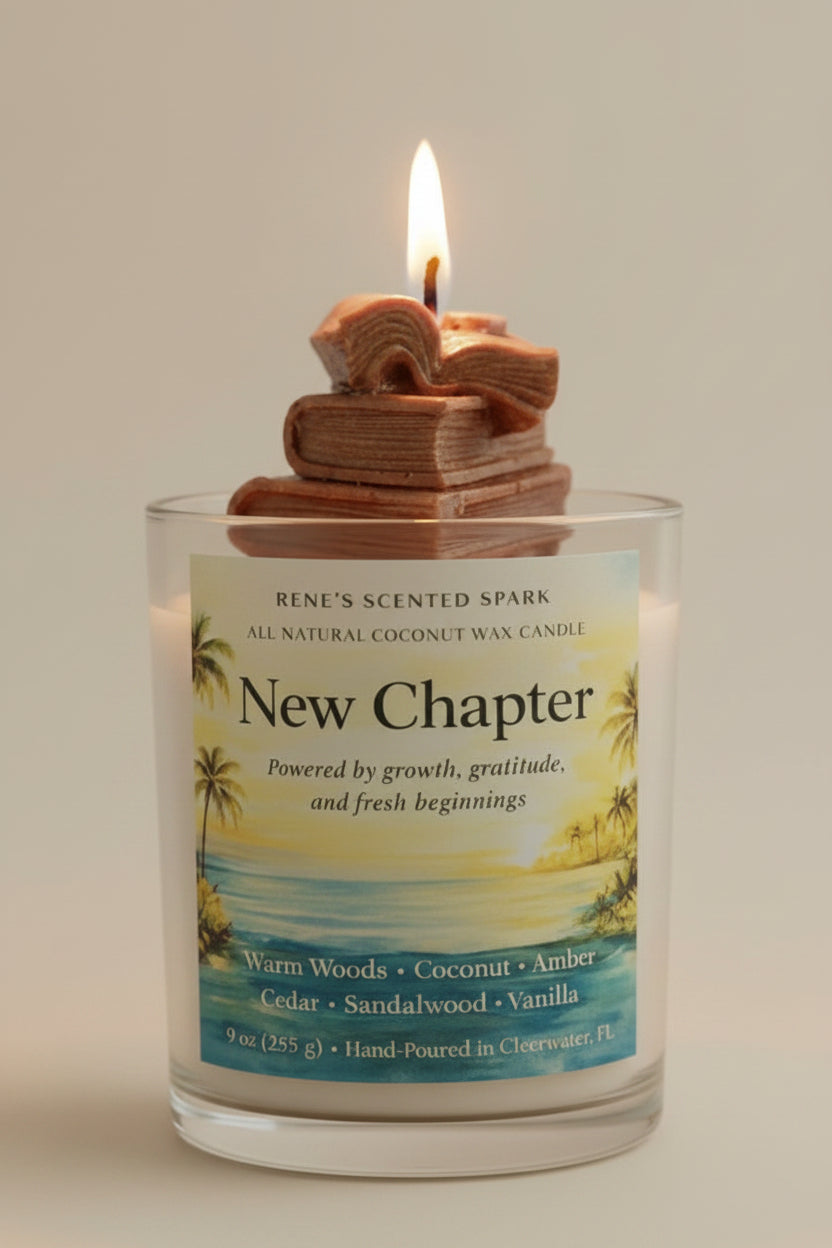 New Chapter – Teakwood & Leather Candle