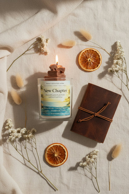 New Chapter – Teakwood & Leather Candle