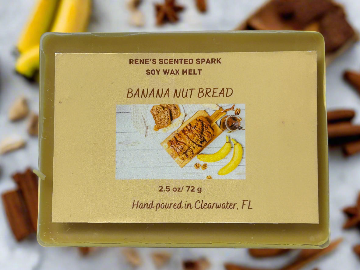 banana nut bread wax melt