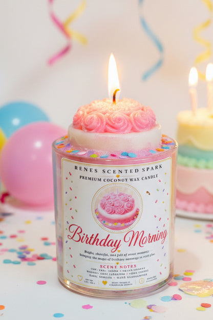 Birthday Morning – Personalized Coconut Wax Candle