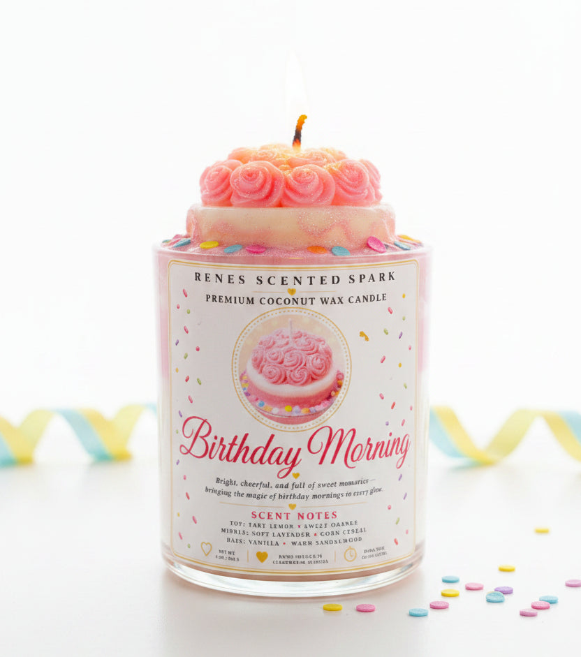 Birthday Morning – Personalized Coconut Wax Candle
