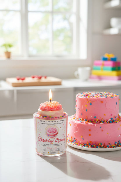 Birthday Morning – Personalized Coconut Wax Candle
