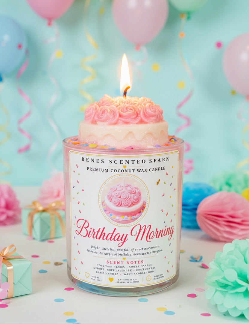 Birthday Morning – Personalized Coconut Wax Candle