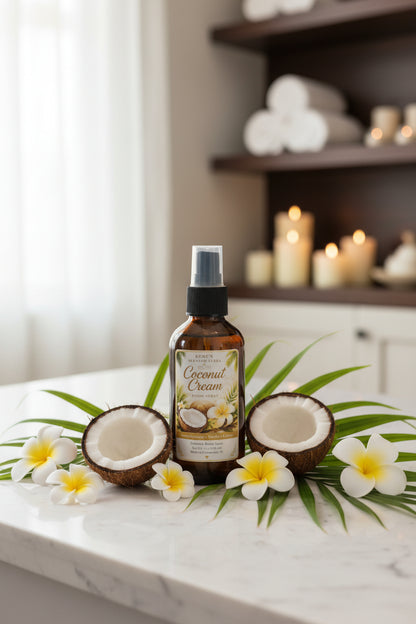 Sugared Coconut & Vanilla Room Spray | Coastal Home Fragrance | Hand Poured Gift | 4 oz