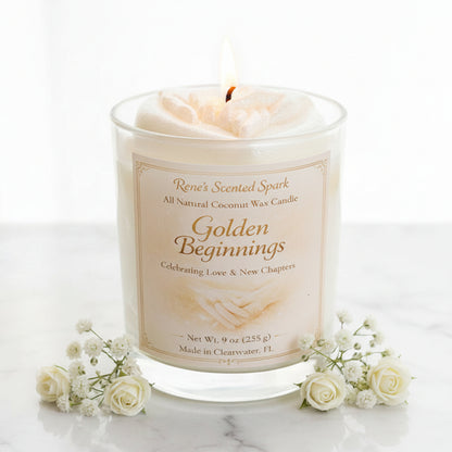 Golden Beginnings – Jasmine & Vanilla Candle