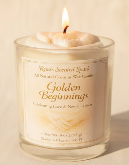 Golden Beginnings – Jasmine & Vanilla Candle