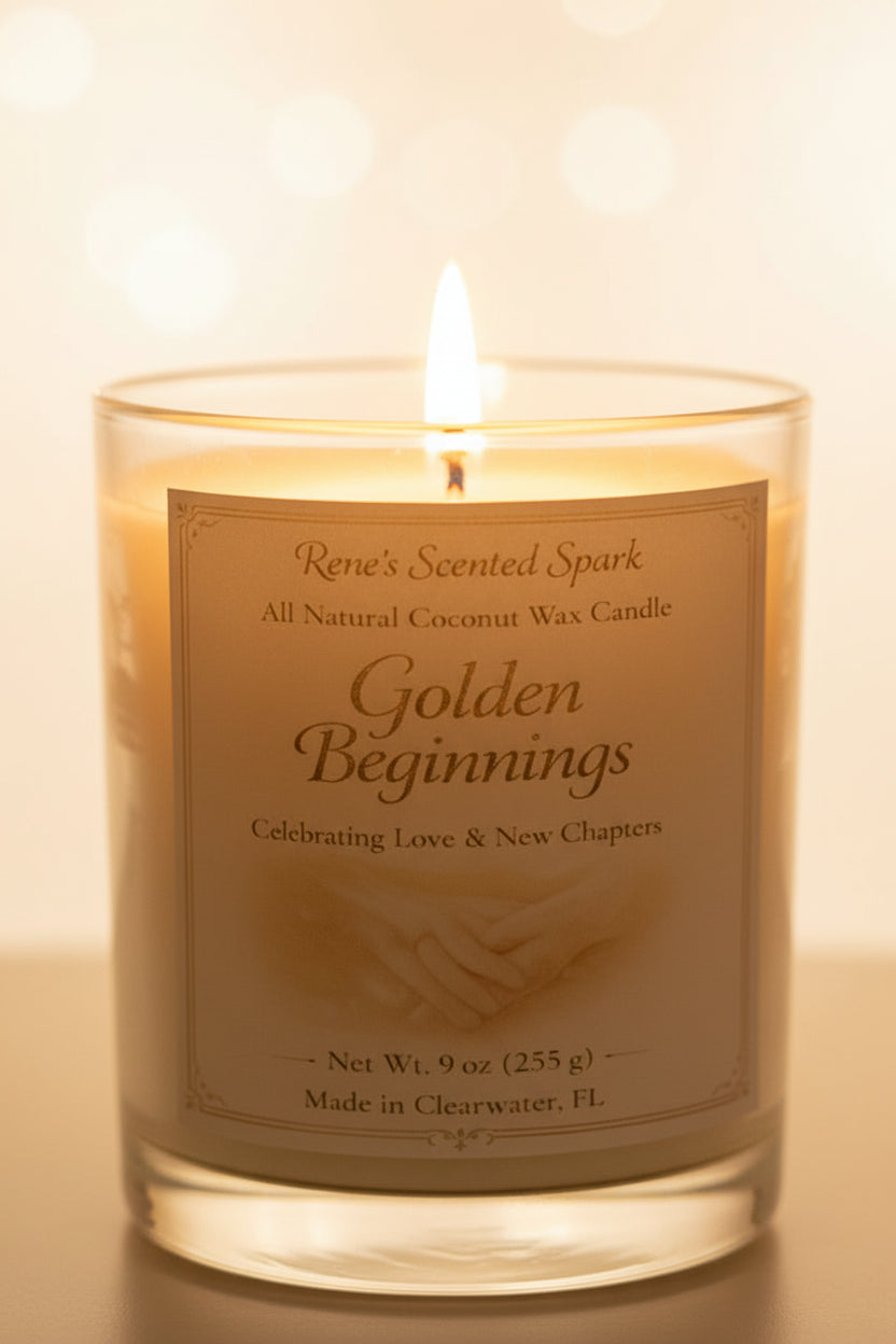 Golden Beginnings – Jasmine & Vanilla Candle