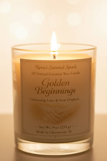 Golden Beginnings – Jasmine & Vanilla Candle