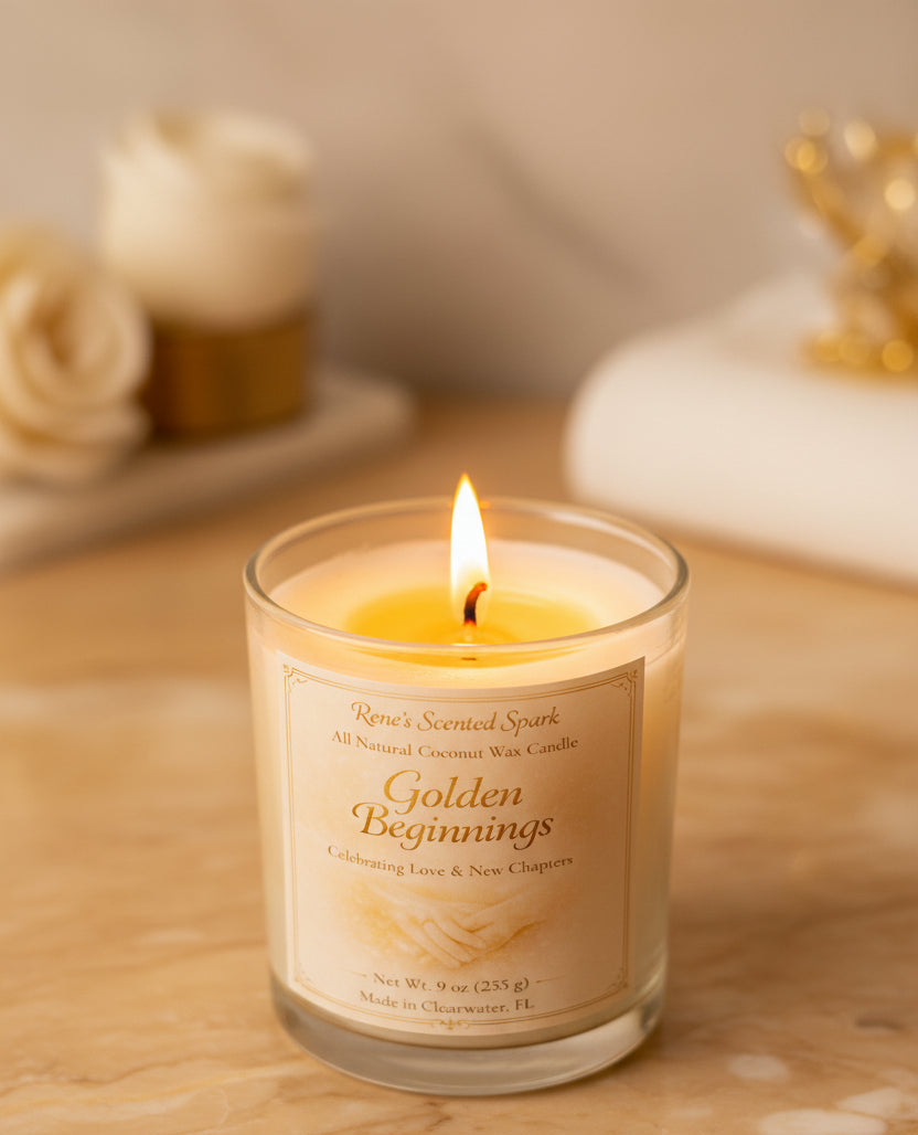 Golden Beginnings – Jasmine & Vanilla Candle