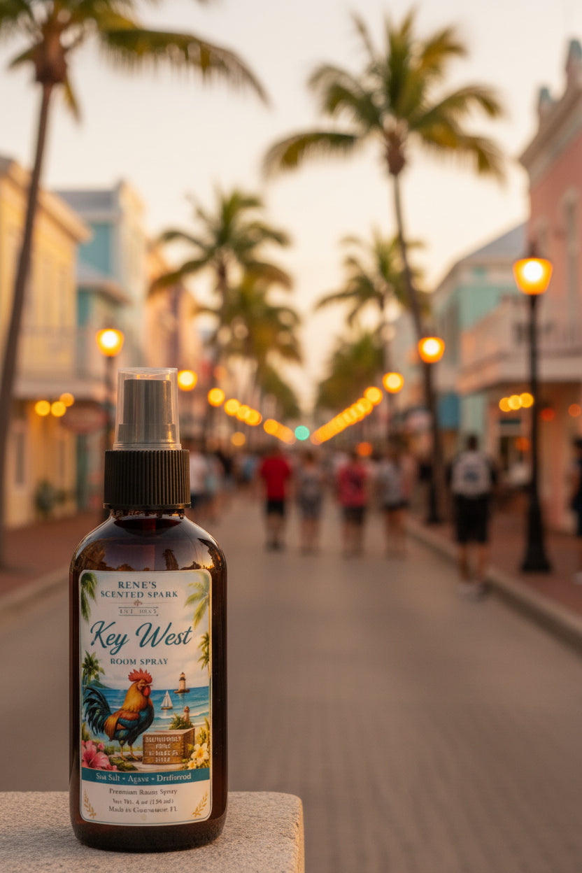 Key West Sea Salt & Agave Room Spray | Coastal Home Fragrance | Hand Poured Gift | 4 oz
