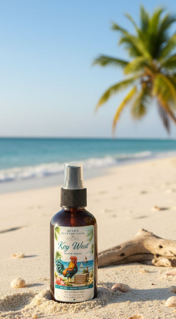 Key West Sea Salt & Agave Room Spray | Coastal Home Fragrance | Hand Poured Gift | 4 oz