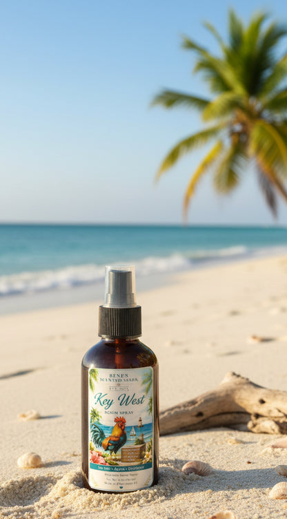 Key West Sea Salt & Agave Room Spray | Coastal Home Fragrance | Hand Poured Gift | 4 oz