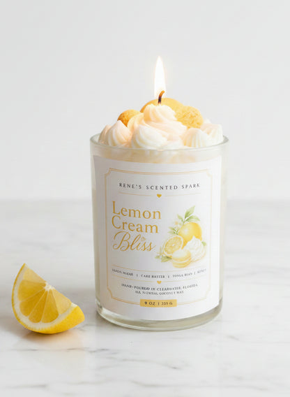 Lemon Cream Bliss – Citrus & Vanilla Candle