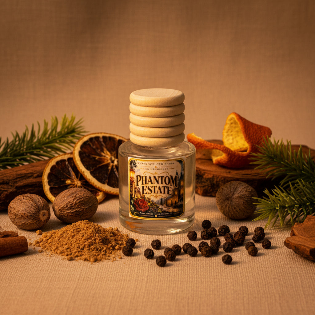 Phantom Estate Car Freshener | Nutmeg, Fir & Dark Woods