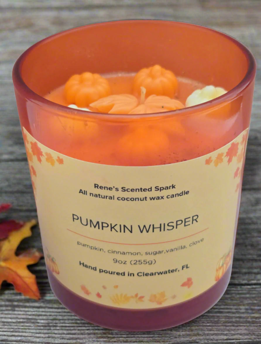 Pumpkin  Spice, Cinnamon and Clove Scented  Candle
