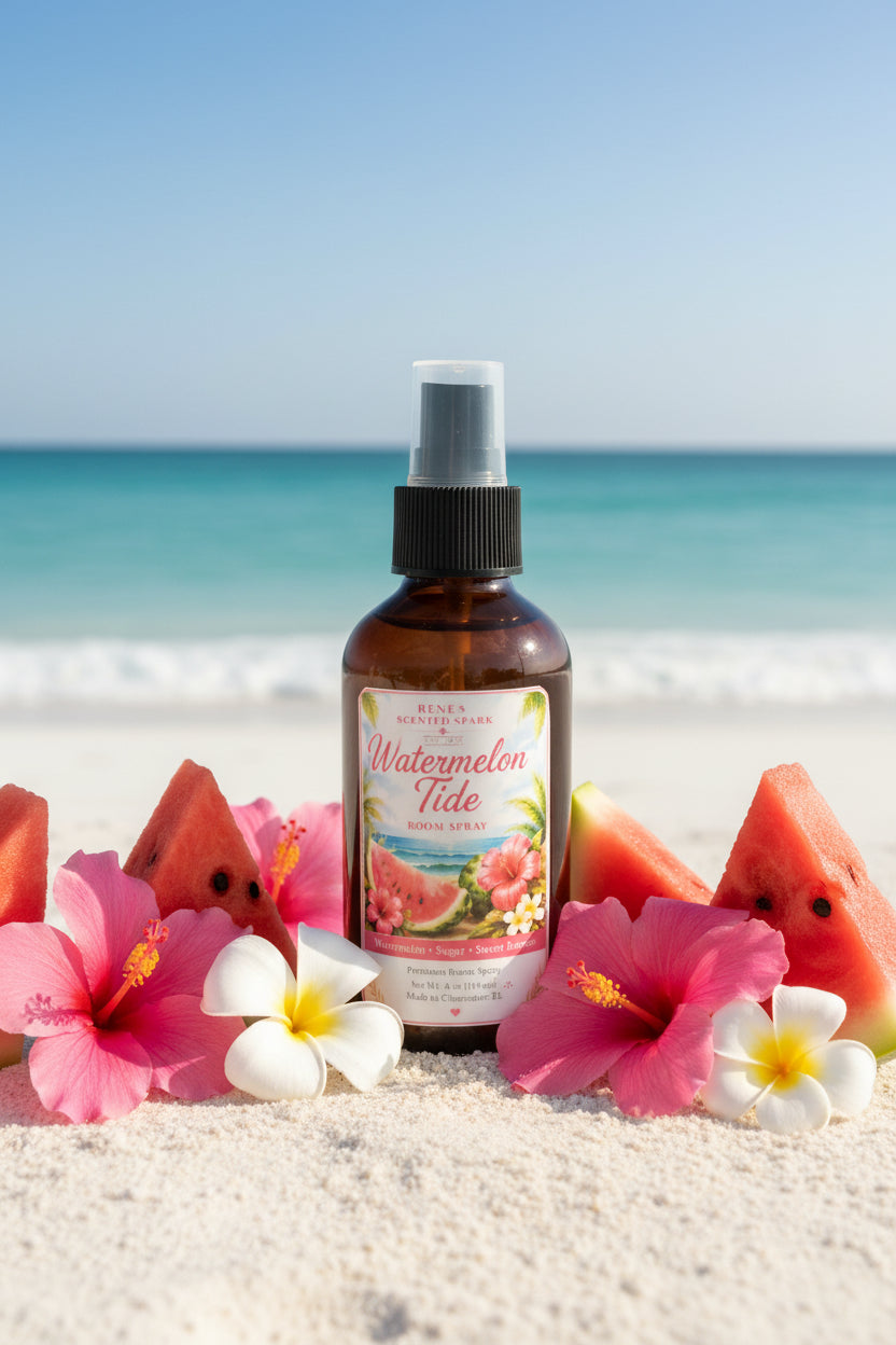 Watermelon Tide Room Spray | Watermelon Pineapple Sea Salt | Coastal Fruity Home Fragrance | 4 oz