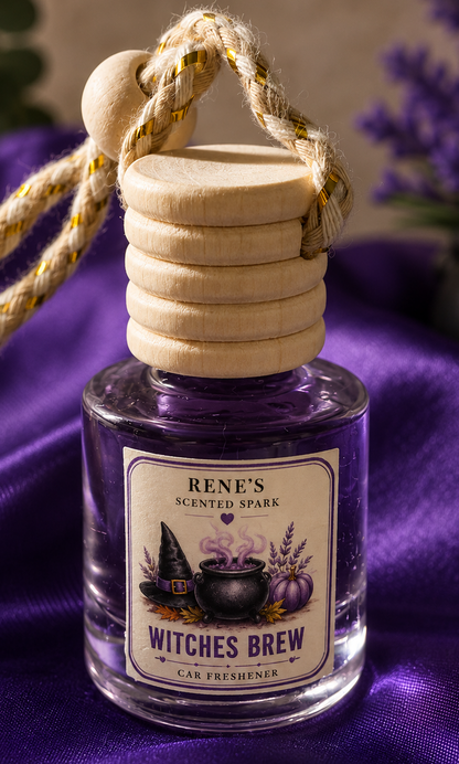 Witches Brew Car Freshener | Hanging Car Diffuser | Fall Scent